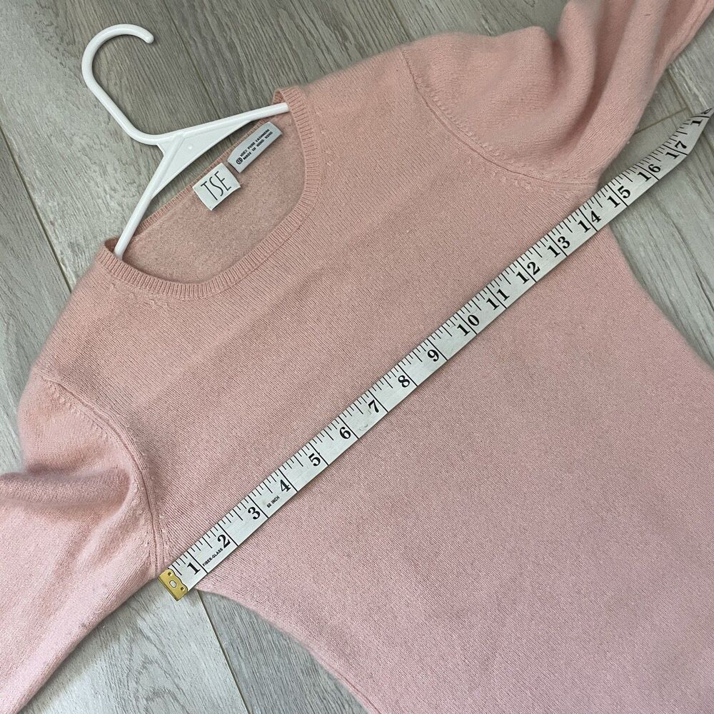 TSE Cashmere Sweater long sleeve slim knit womens Pink (xsmall) minimalist - Picture 3 of 6